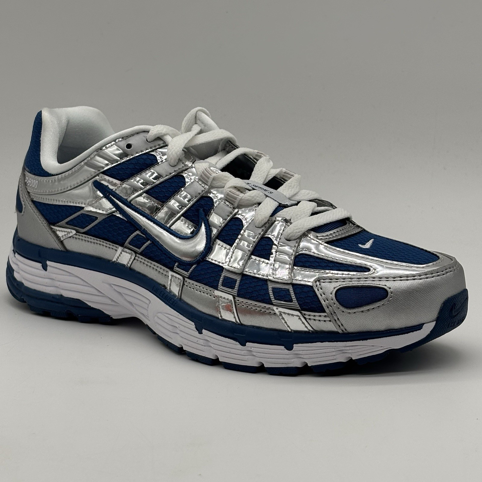Nike P-6000 Court Blue White Silver IQ9390 476 Men Size 11 NEW Sneakers