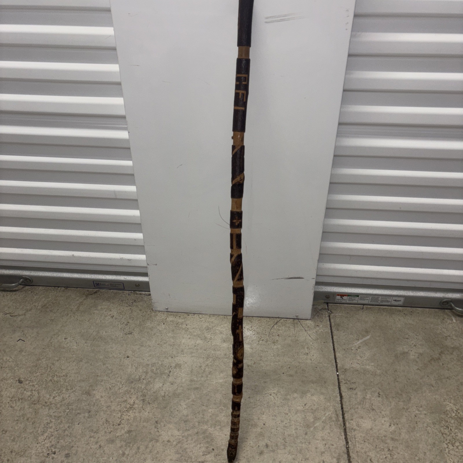 Walking Stick Black/Brown Hardwood Wooden Cane