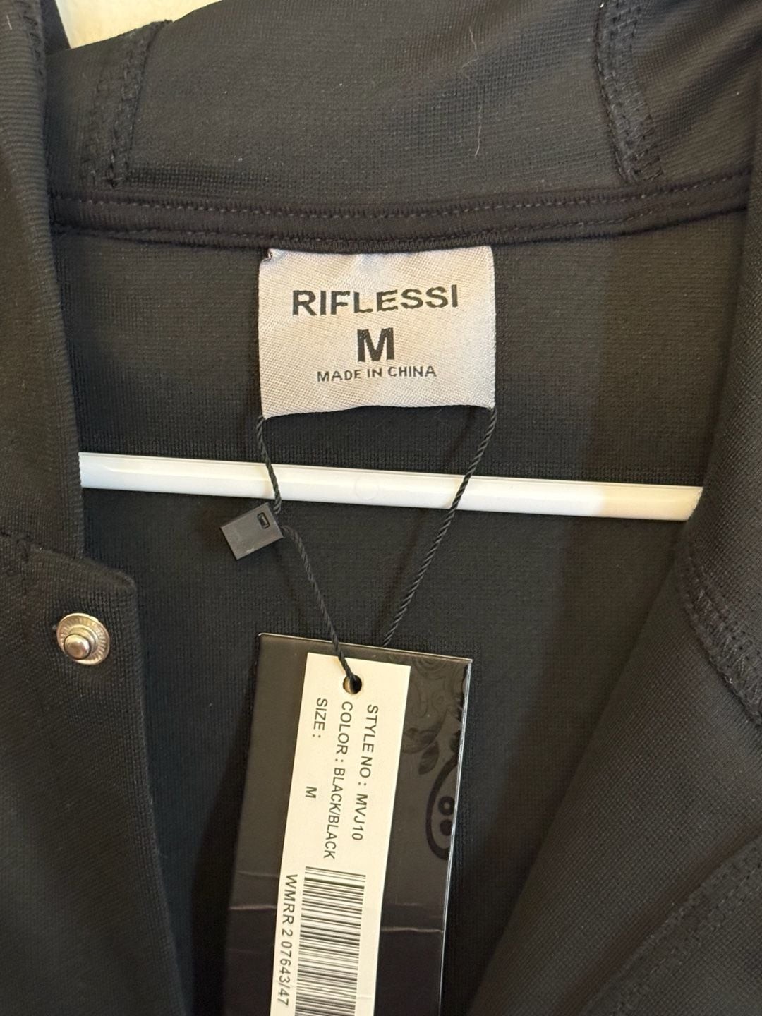 Riflessi Loyalty & Respect Varsity Style Snap-Front Hoodie Jacket
