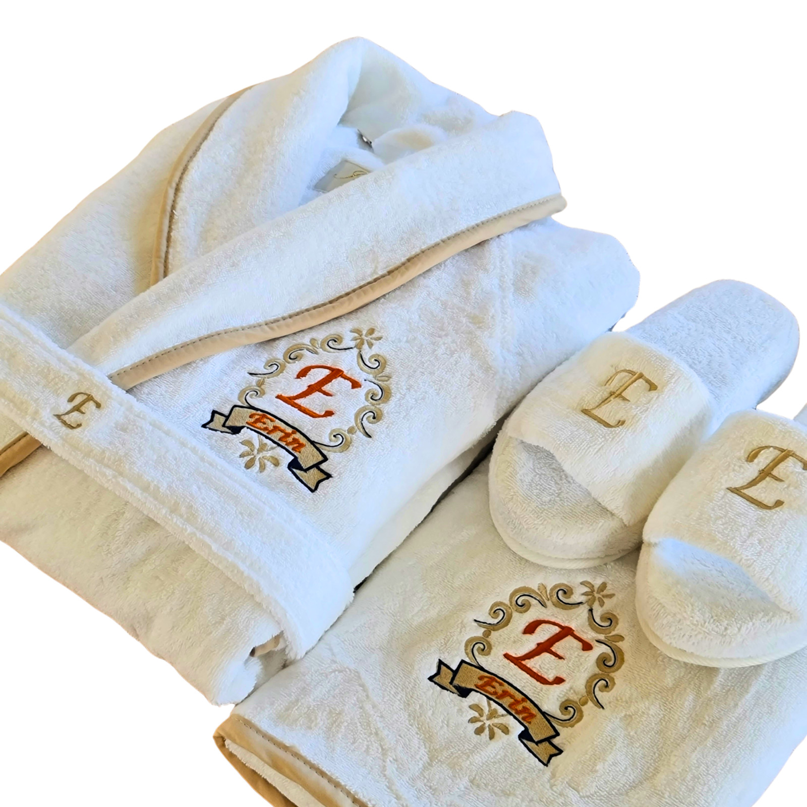 Personalized Couples Bathrobe His and Hers Matching Wedding Gift Turkish Cotton