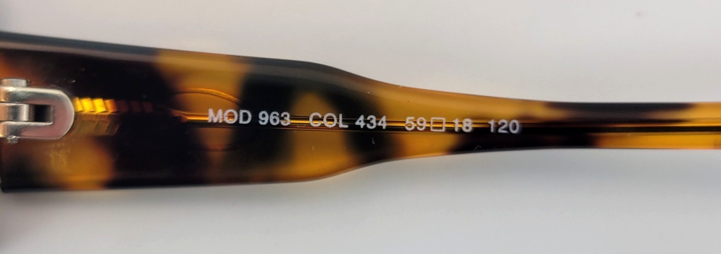 VINTAGE CAZAL 963 SUNGLASSES FRAME ONLY MOD 963 COL 434 GERMANY HIP HOP
