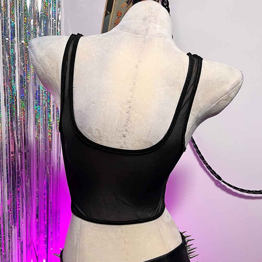 Goth Tops Grunge Punk Mini Rock Clothes Emo Clothing Gothic Tank Y2K Sexy
