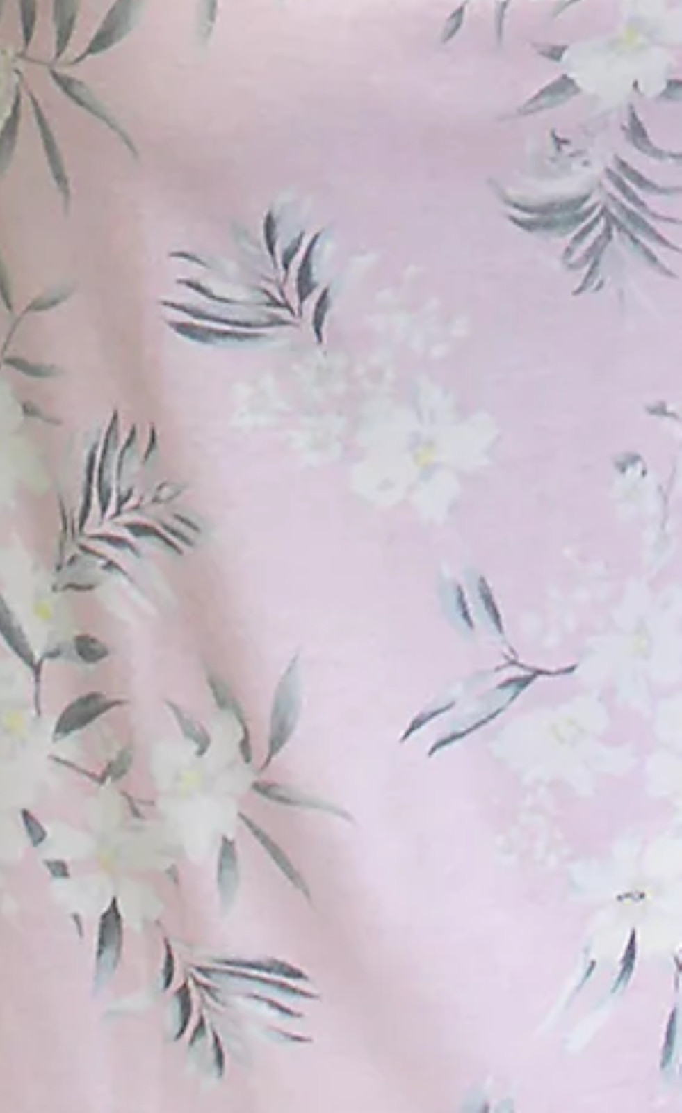 Nwt $59 Miss Elaine Pink FLORAL BOUQUET Cap Sleeves 46″ LONG Ballet Nightgown L