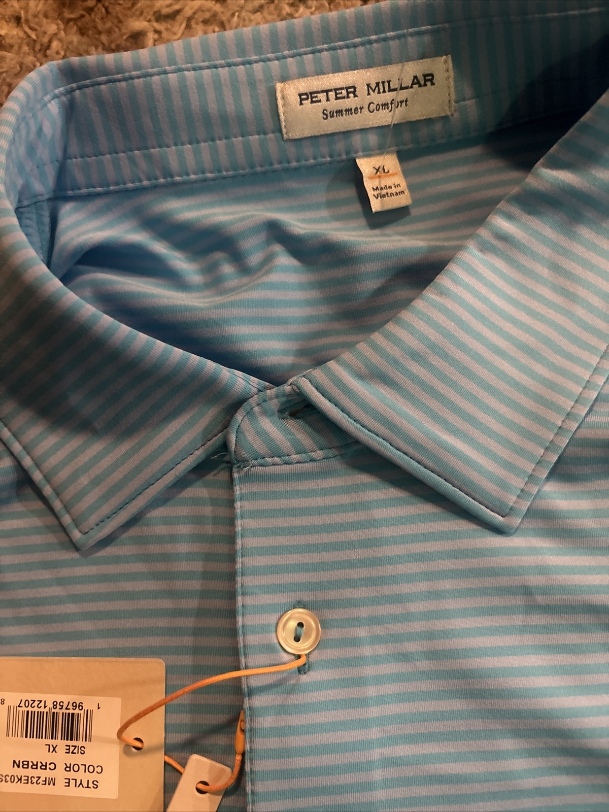 PETER MILLAR SUMMER COMFORT CROWN SPORT NEW MEN’S POLO SHIRT SIZE XL $100