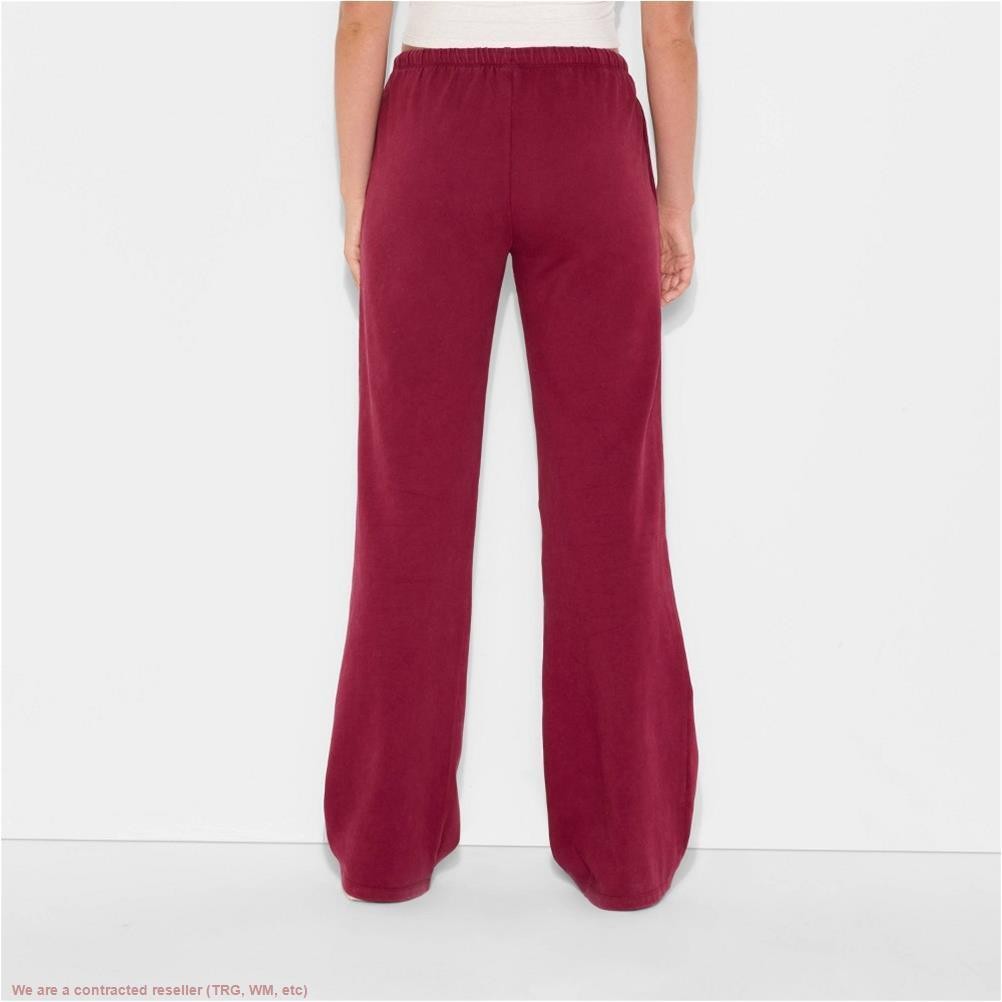 Women’s Mid-Rise Knit Sweatpants – Wild Fable Burgundy XL *SEE DEAL!!!*