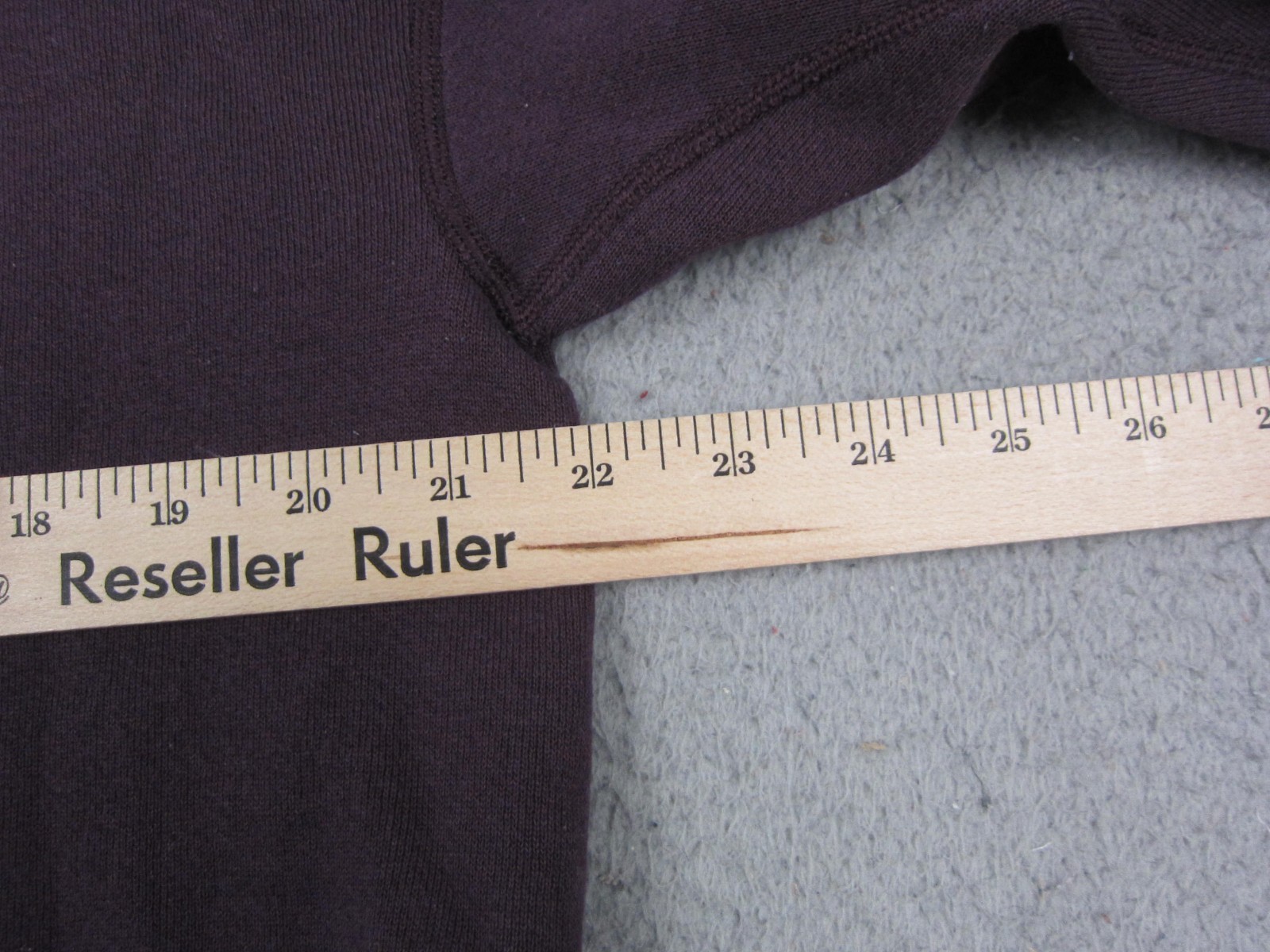 Vintage Tultex Sweatshirt Adult Large L Purple Henley Fleece 90s Sweater Casual