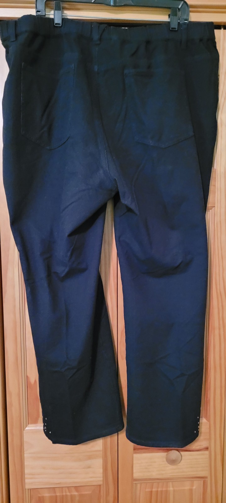 Dream Jeannes by Quacker Factory Pants Women’s Size 2X Short Black Rhinestone