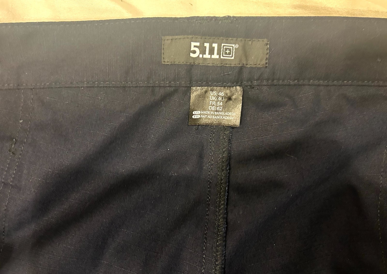 5.11 Tactical Mens Taclite Pro Lightweight Performance Pants 46X31 Dark Navy NWT