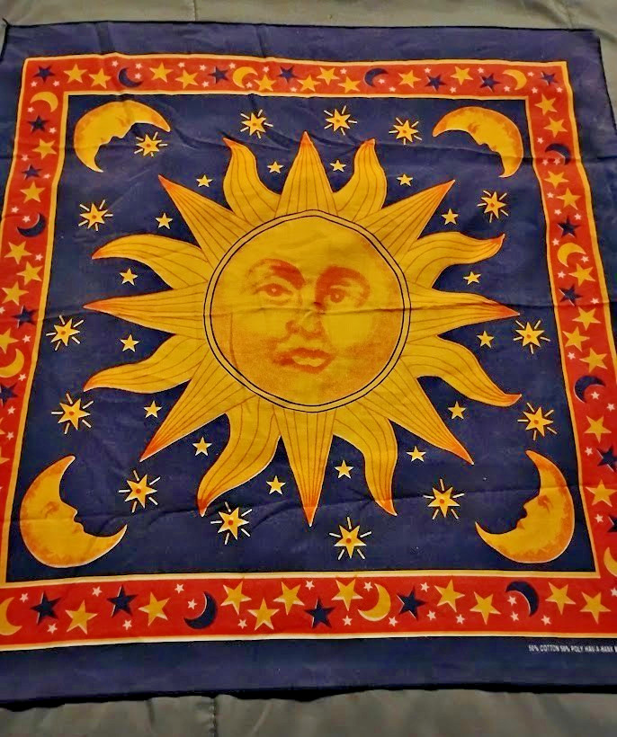 VTG 1980s Hav A Hank Celestial Handkerchief/Bandana No Rips Tears Or Holes VR
