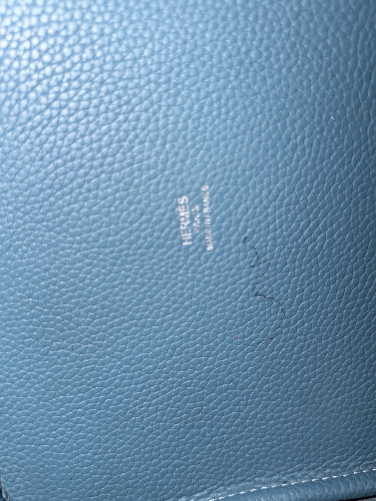 Hermes Picotin 22 Blue Jean C Stamp (2016) Taurillon Clemence