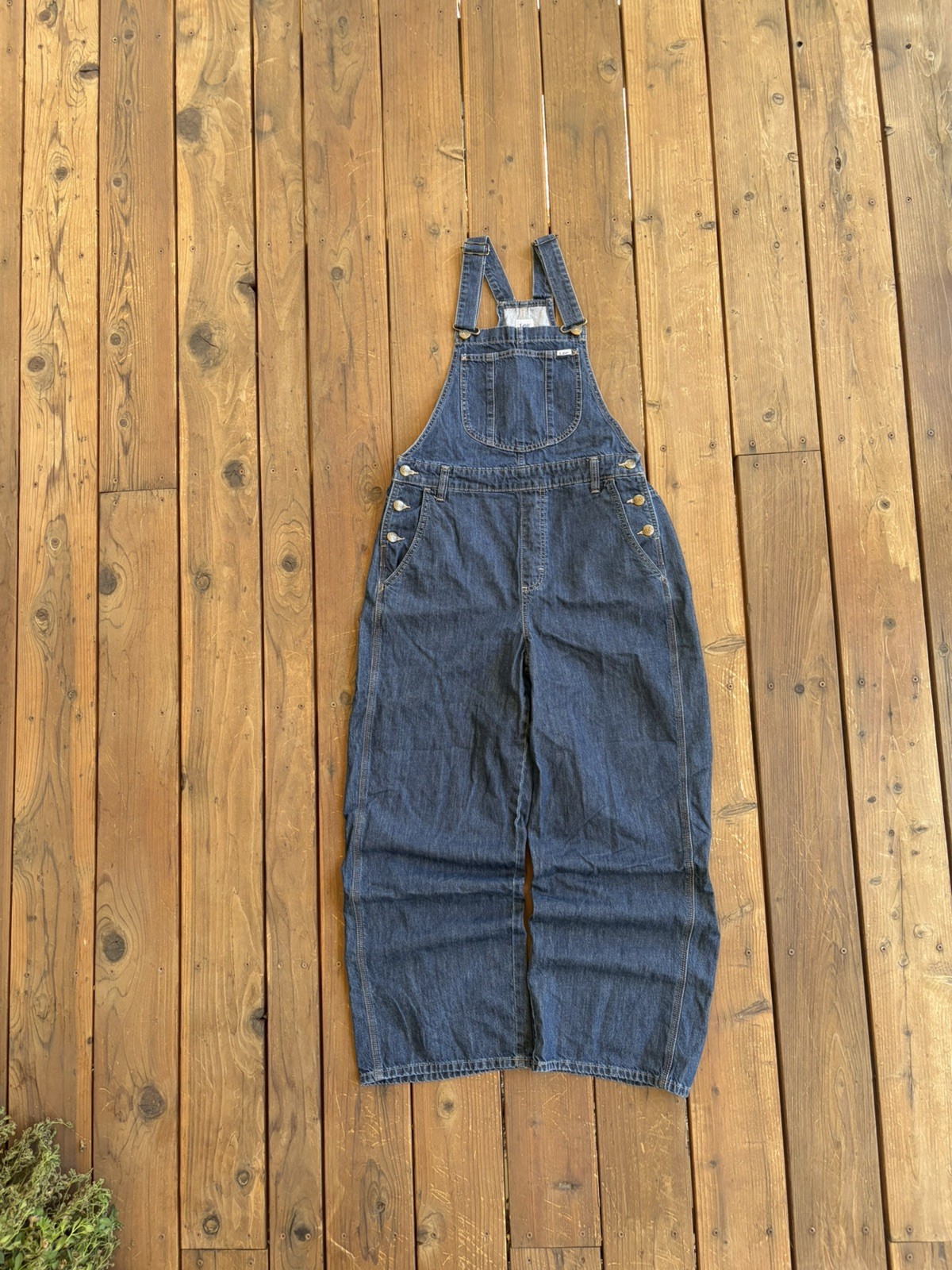 Lee Workwear Denim Overalls Men’s Medium Dark Wash Carpenter Bib Jeans