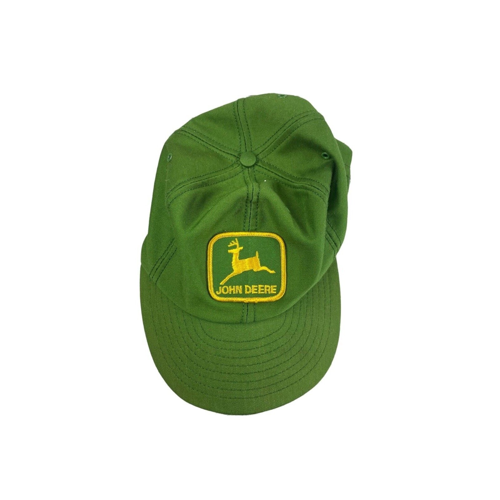 Vtg John Deere Trucker Hat Louisville Mfg Company Snapback Patch Baseball Cap