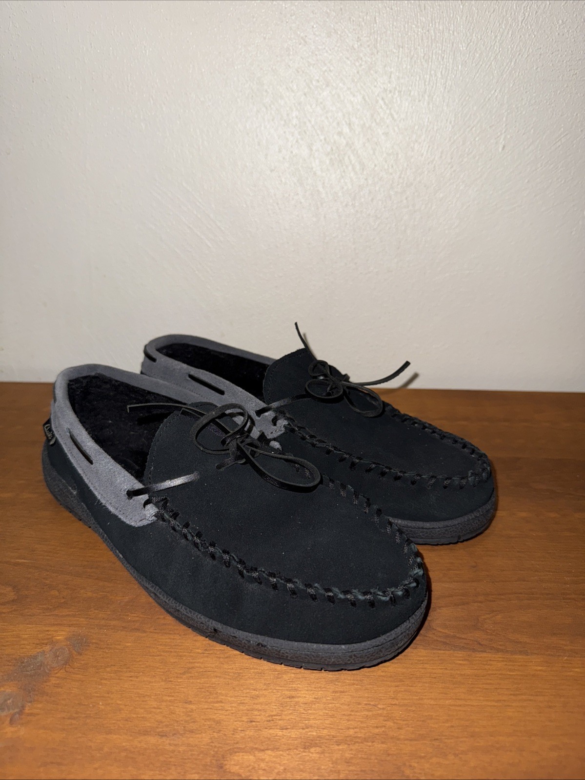 CLARKS Slippers Men’s Size 10M. Sherman 22SH-011. Classic Black.
