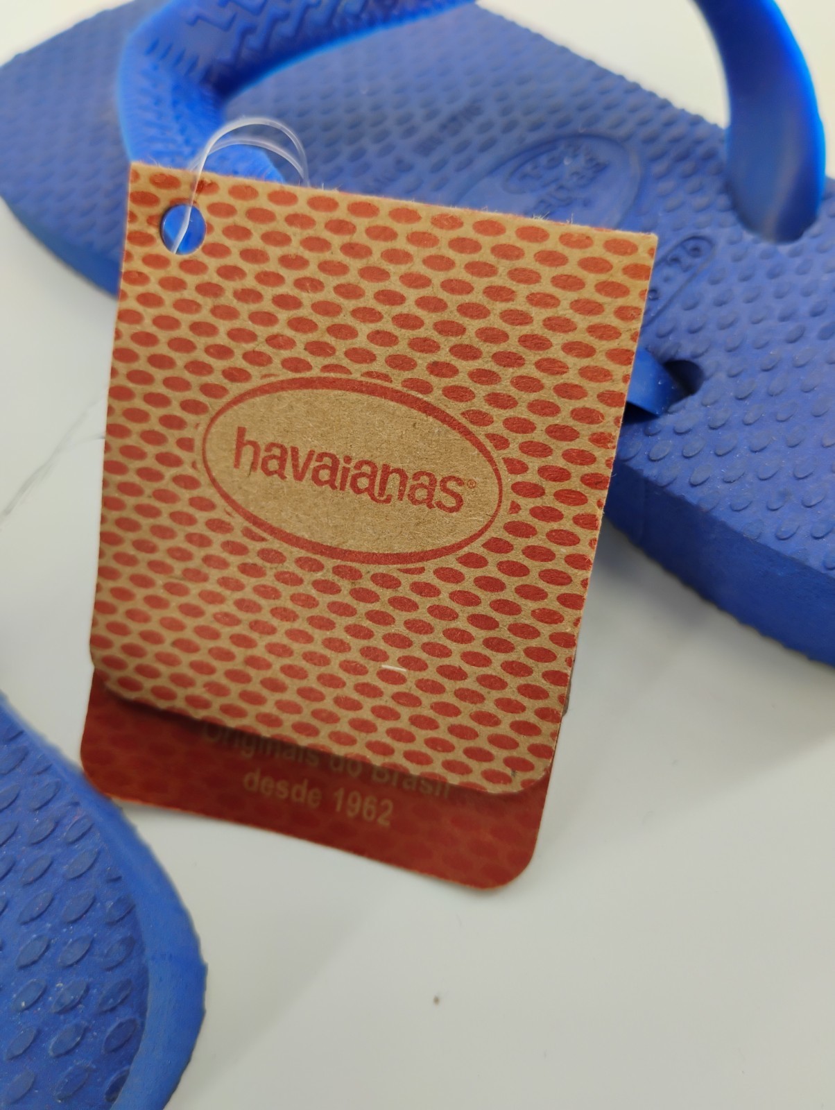 NEW Havaianas Marine Blue Thong Flip Flops, Size 9/10C (25-26) Unisex