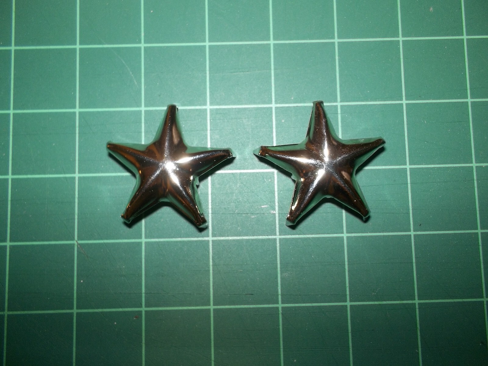 2 SCHOTT Perfecto ONE STAR Leather Biker Jacket REPLACEMENT Emblems SILVER Studs