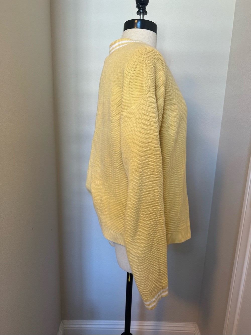 Alo Yoga “Tennis Club” cardigan in Butter Color