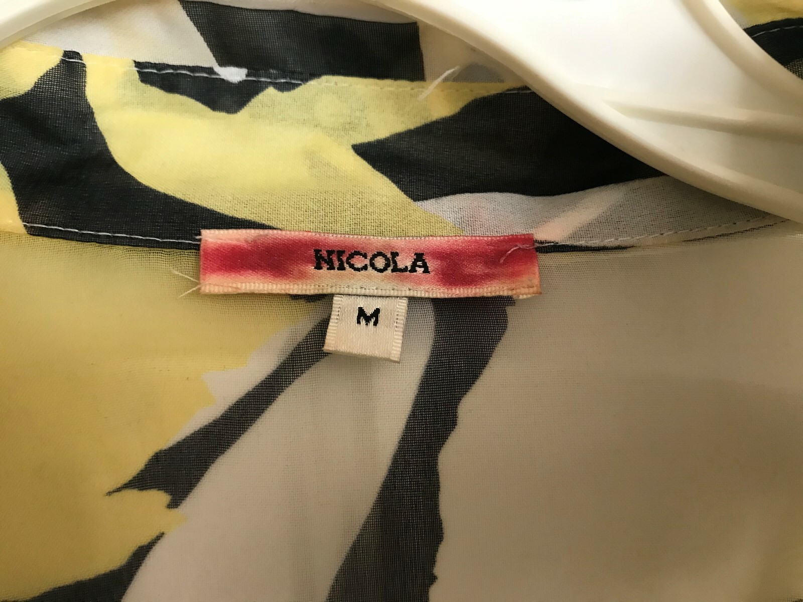 Women’s Animal Print Blouse By NICOLA Sz M NWOT