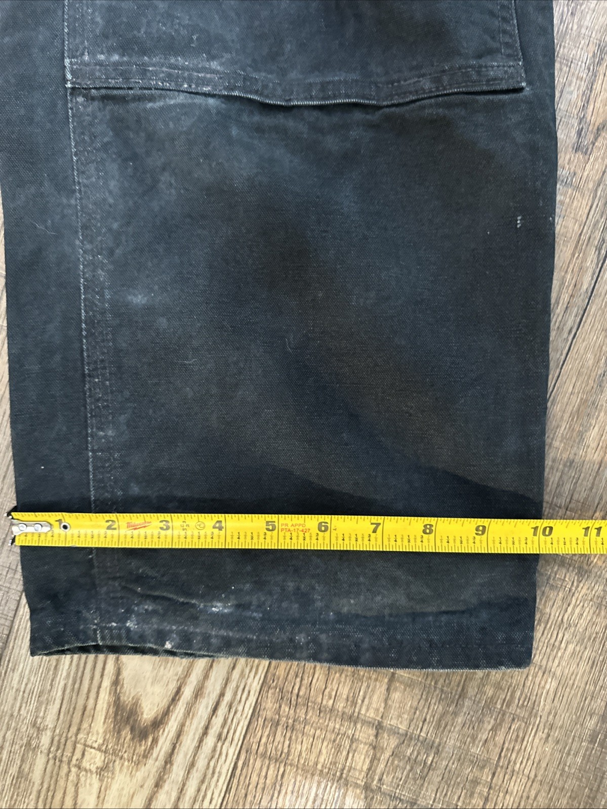 Carhartt B01 Black Double Knee Work Pants Mens Size 42/30 USA Workwear Denim