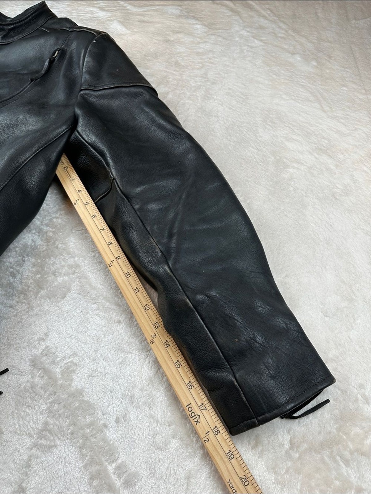 Leather King Mens 50 Black Leather Motorcycle Jacket Thinsulate Lined XXL |Biker