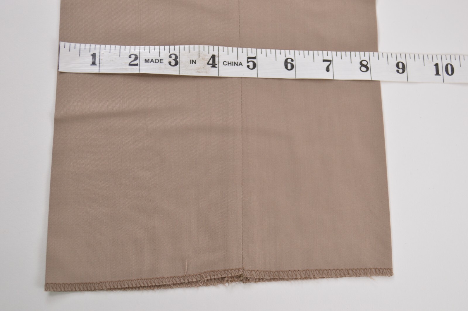 Zanella NWT Dress Pants Size 35 In Solid Khaki Tan Wool Devon $325