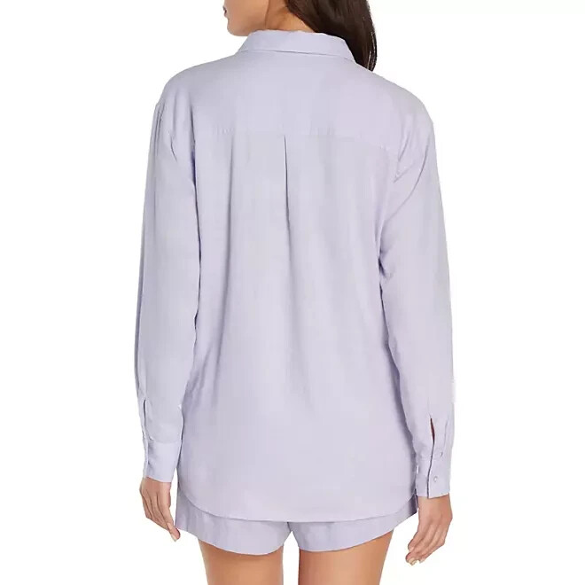 Gap Women’s Linen Button Down Top Size Small Purple