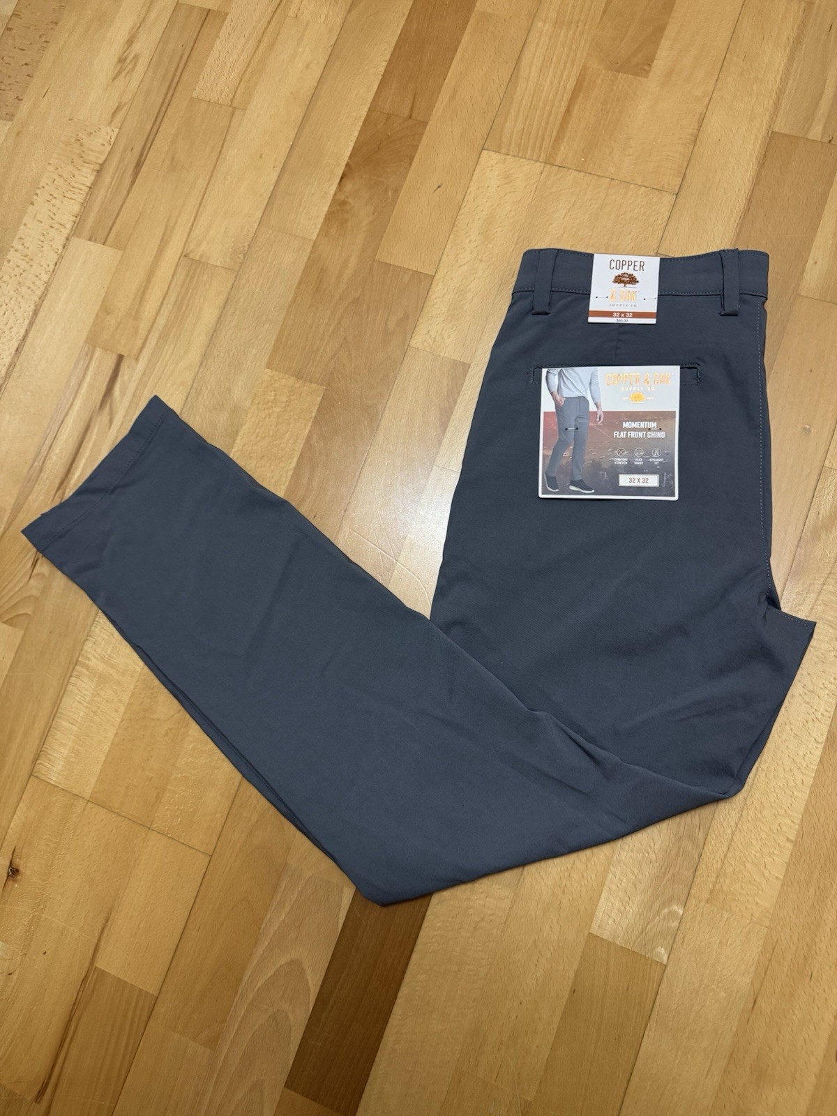 Copper & Oak NWT Men’s Momentum Tech Stretch Pants Gray 32×32 new