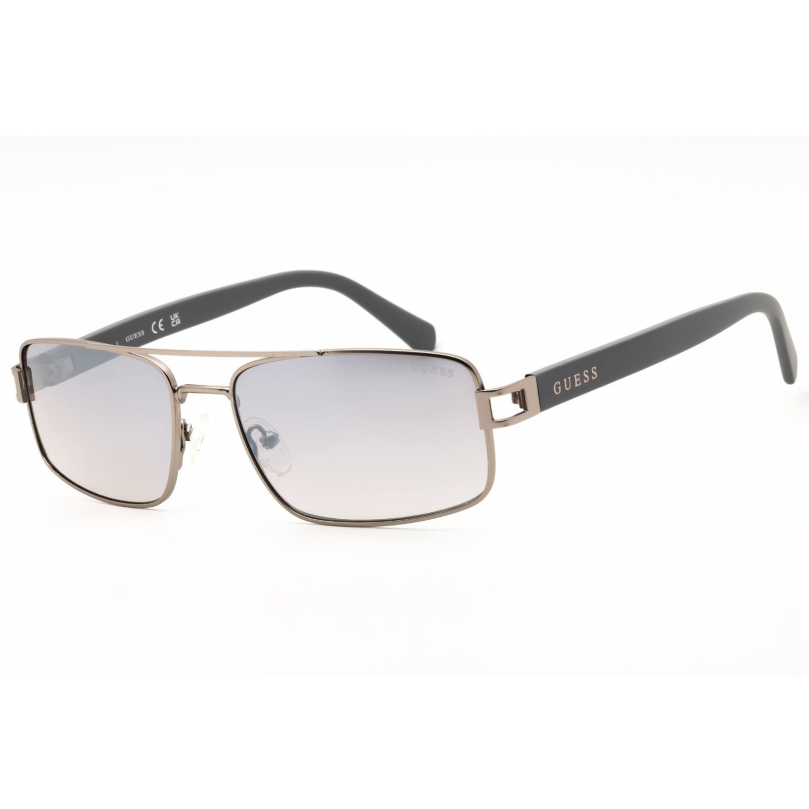 Guess Factory Men’s Sunglasses Matte Light Nickeltin Metal Frame GF00069 11C
