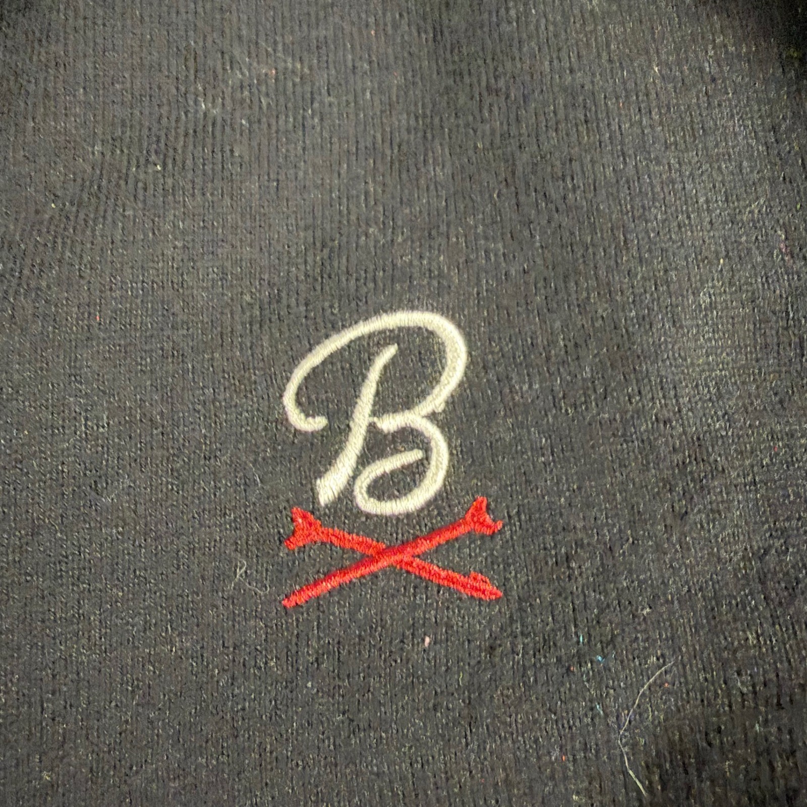 Barstool Golf Sweater Vest Mens Large Black Quarter Zip Pullover Cotton Blend