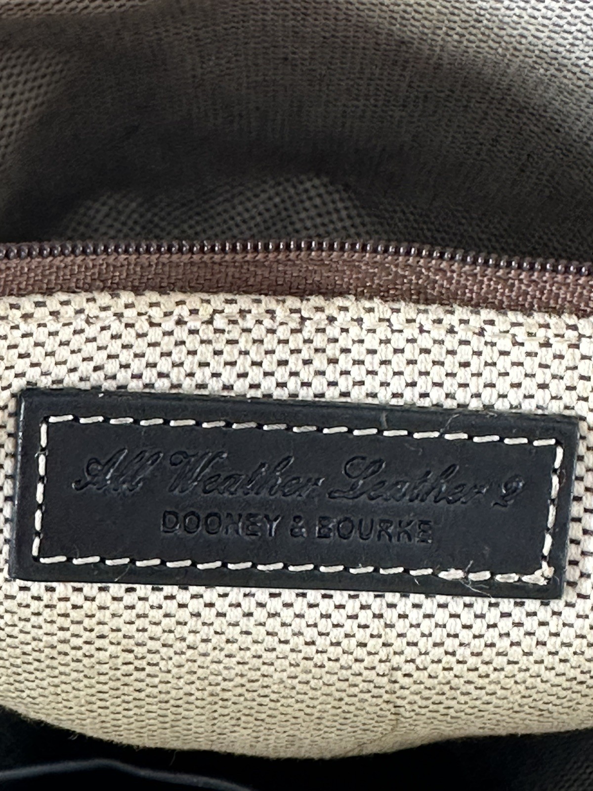 Dooney & Bourke Black Pebbled All Weather Leather Backpack Purse Y2K Zip