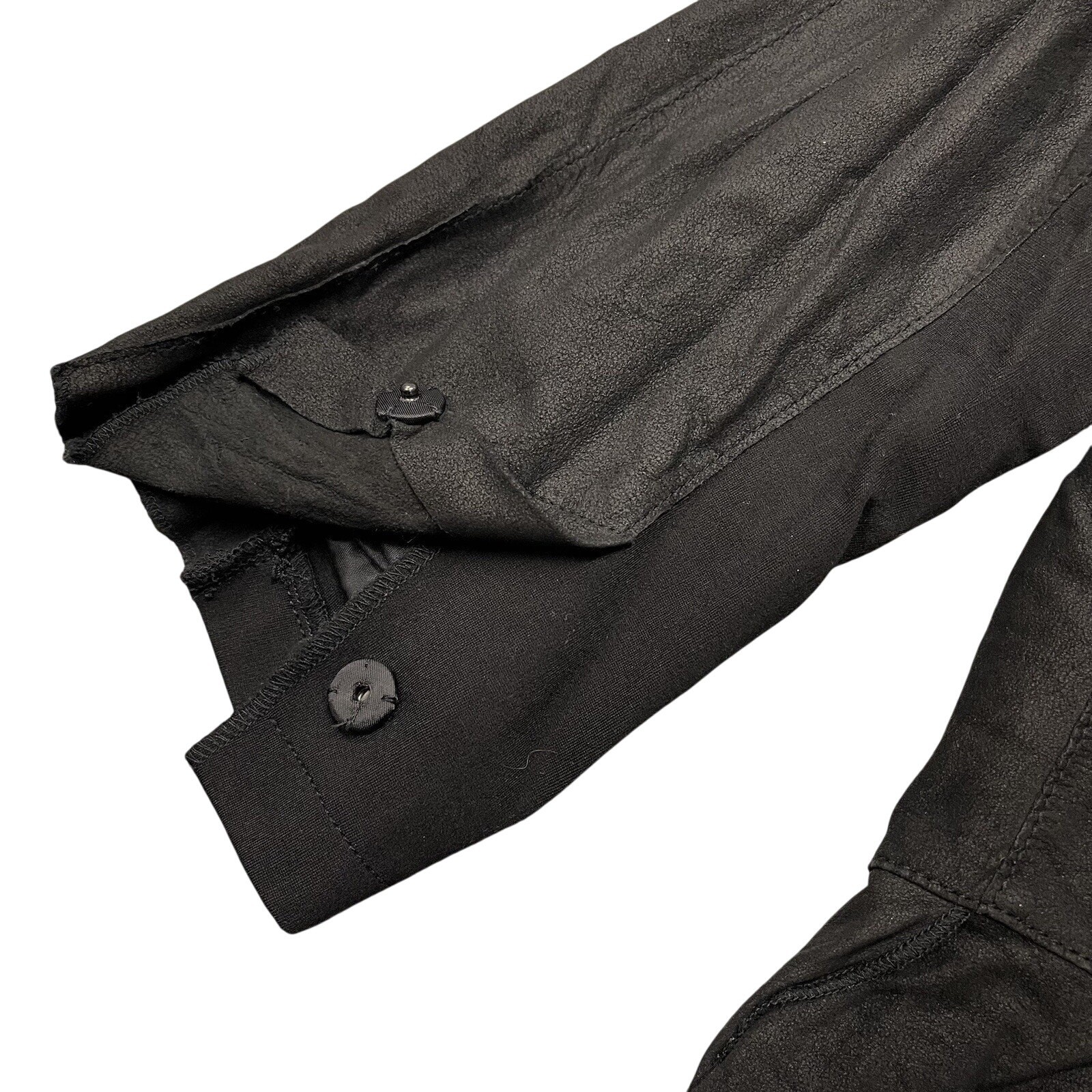 My Tribe Black Suede Leather Jacket Light Weight Medium