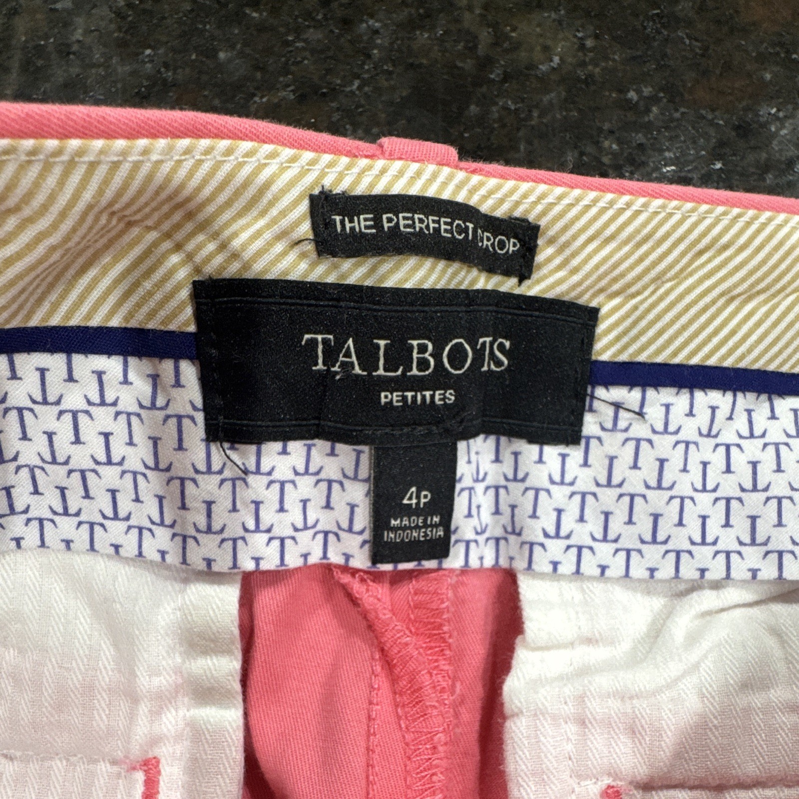 Cute Talbot’s Pink Capri Pants Size 4p