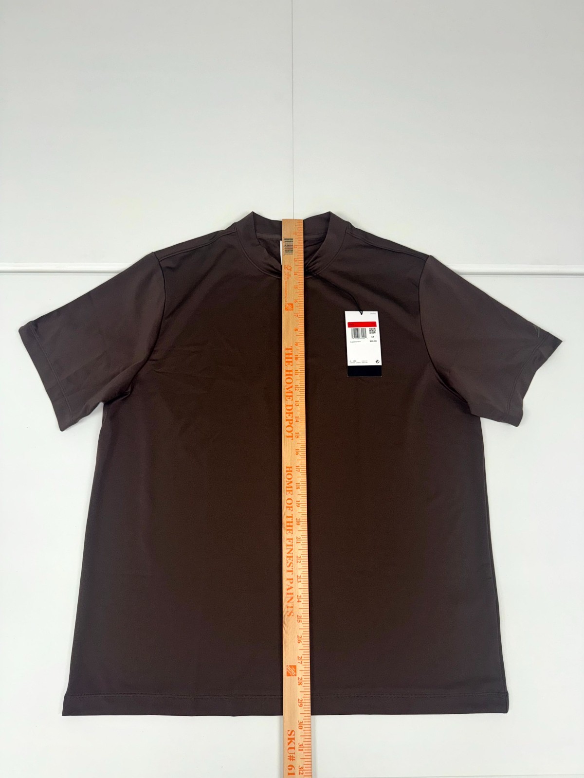 Jordan Sport Mock-Neck Golf Short Sleeve Shirt IB3685-237 Brown Size L $90