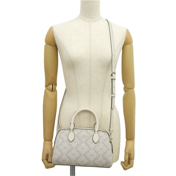 Kate Spade Outlet Spade Flower Duffle Crossbody Bag KG483-250 Dark Beige