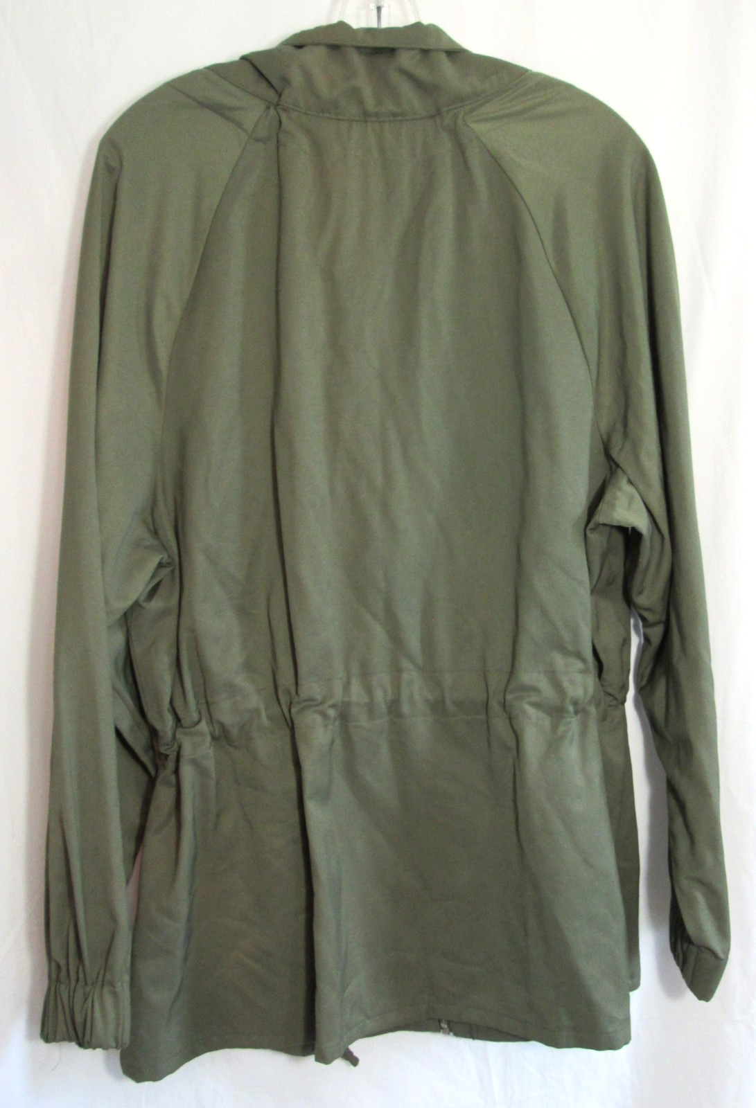 Elizabeth & James Green Zip Snap Down Long Sleeve Utility Jacket Size Medium EUC