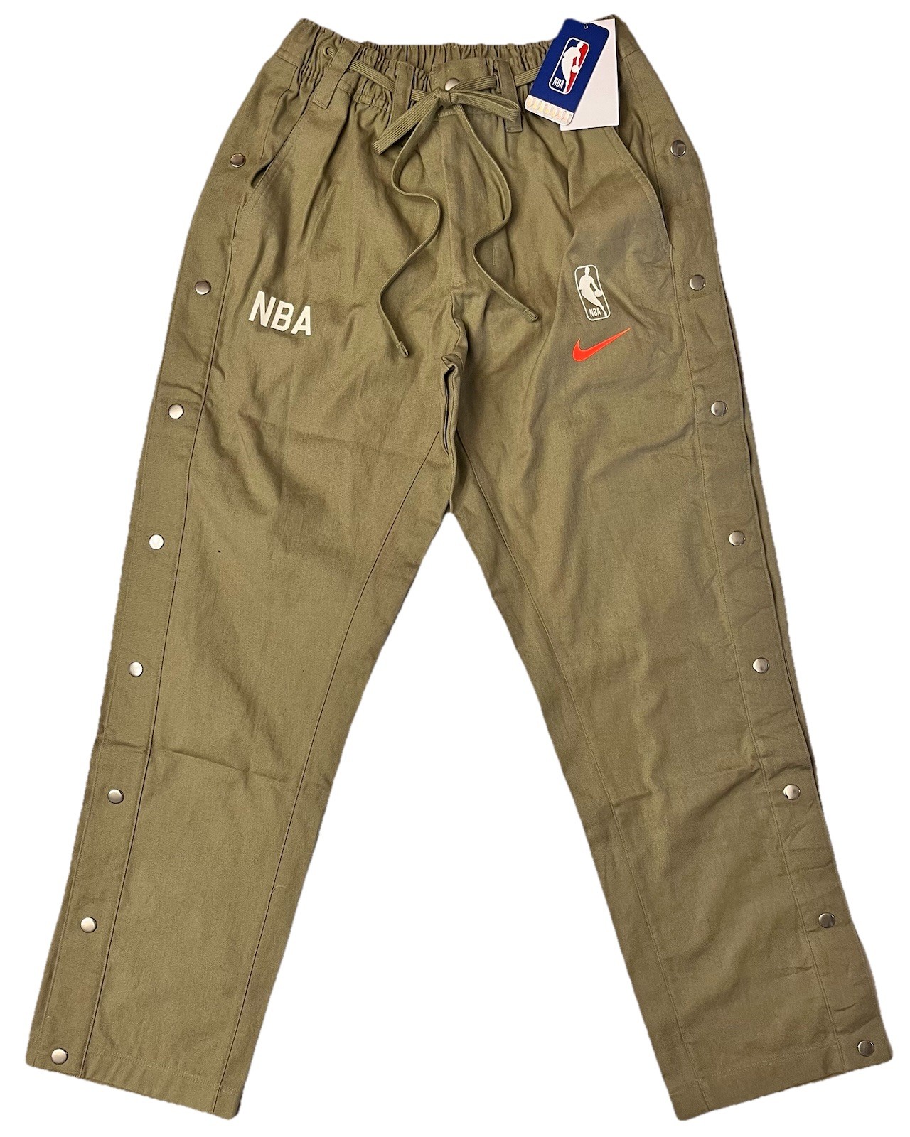 Nike NBA Team 31 Canvas Tear-Away Pants FQ3600-276 Neutral Olive (Men’s Small) S