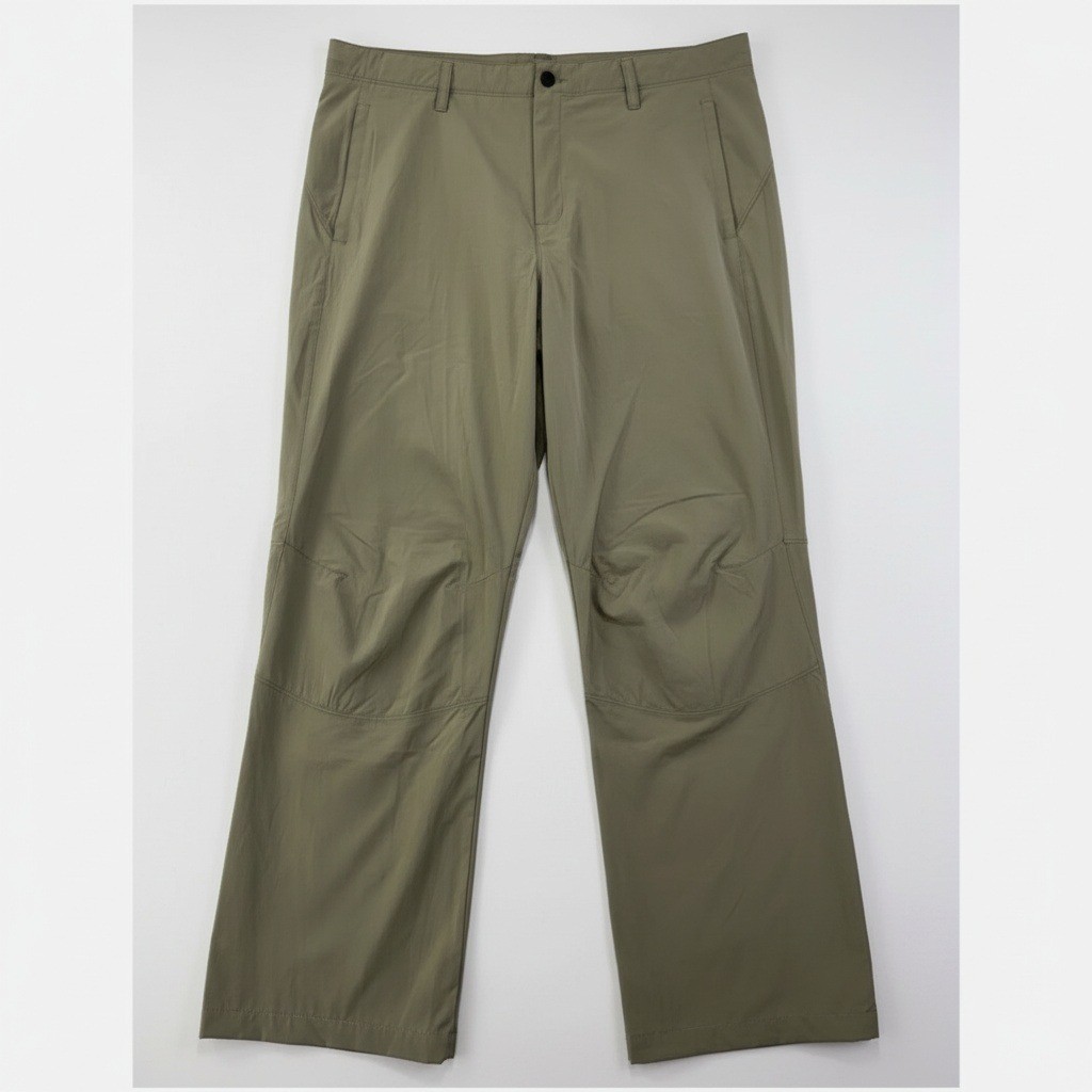 Paskho Wild Long Haul Flight Pants Mens XL Brown Tech Stretch Utility Travel