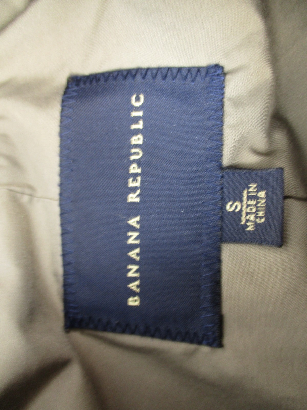 Banana Republic Jacket Mens Small Brown Old Money Zip Cropped Outdoor Wool Blend