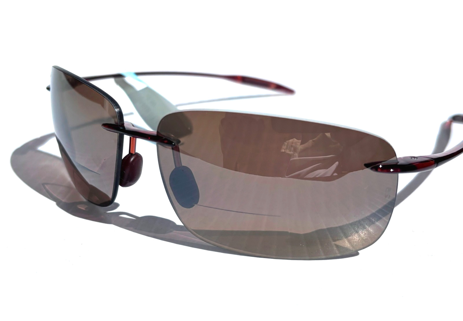 Maui Jim BREAKWALL Rootbeer POLARIZED HCL Bronze 2.5 READER Sunglass H422-2625