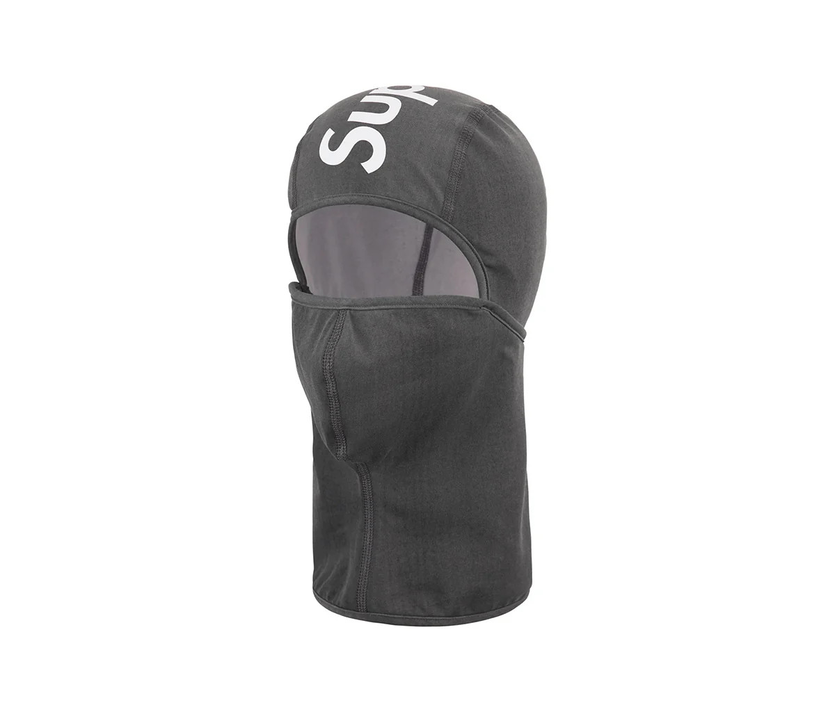 SUPREME HEAT REFLECTIVE BALACLAVA SKI MASK ONE SIZE BLACK GRAY COLOR FW24