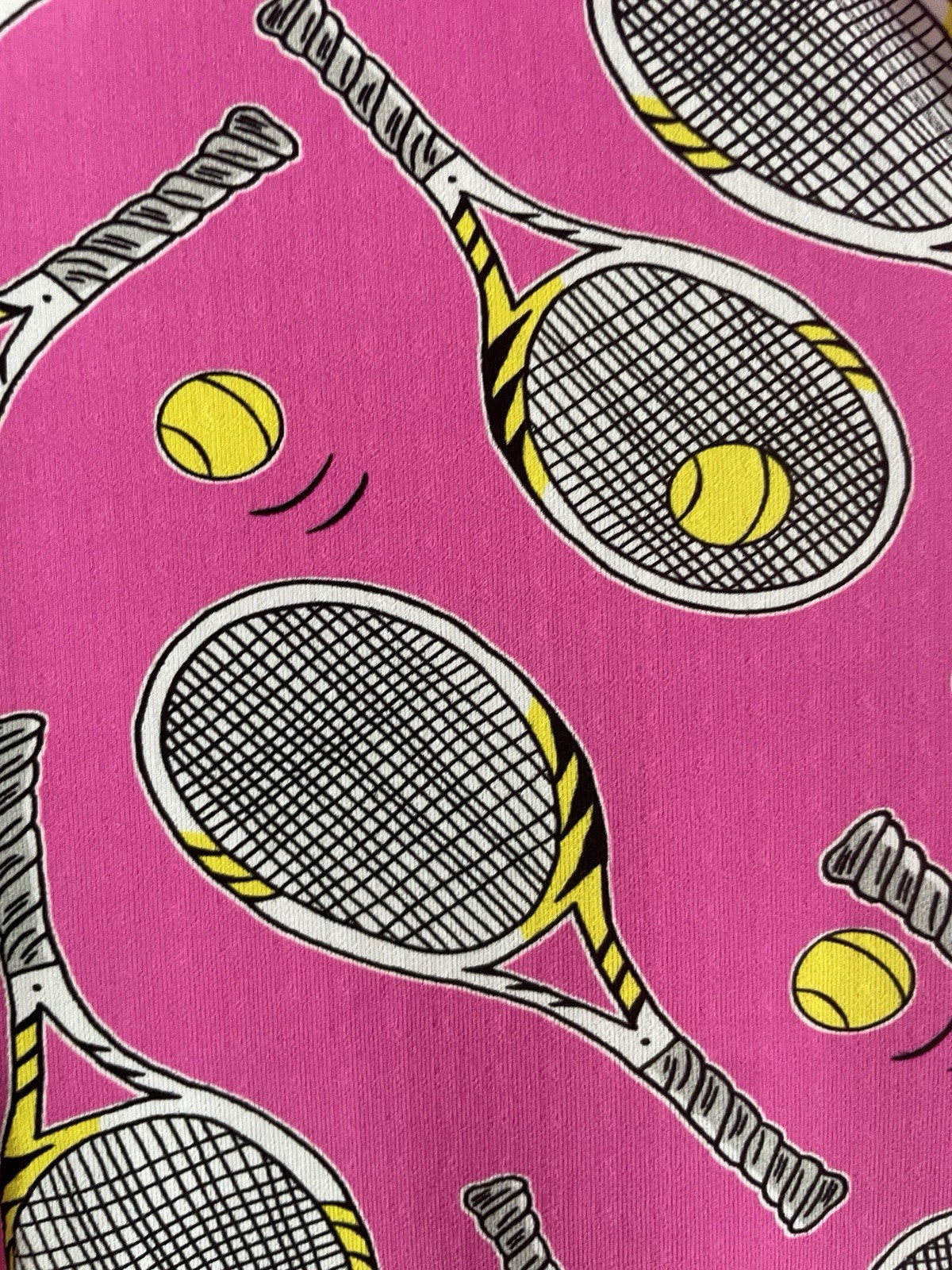 IBKUL Venus Tennis Hot Pink Mock 1/4 Zip Long Sleeve Top 50 SPF MSRP $100