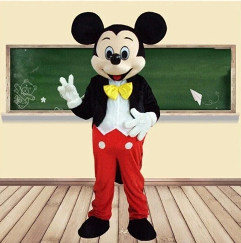 Hot Mickey Mouse Mascot Costume Adult Size Party Dress Suit Halloween