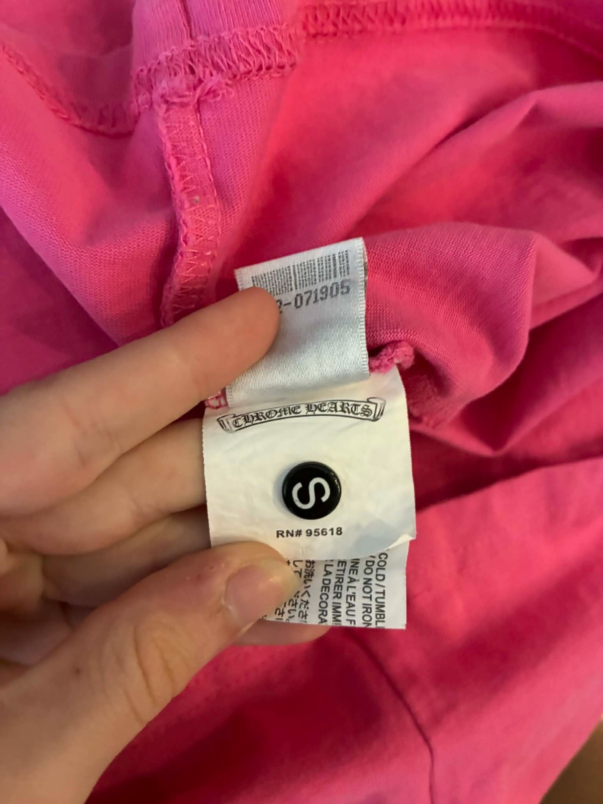Pink Chrome Hearts x Matty Boy “Vanity Affair” T-shirt size Small