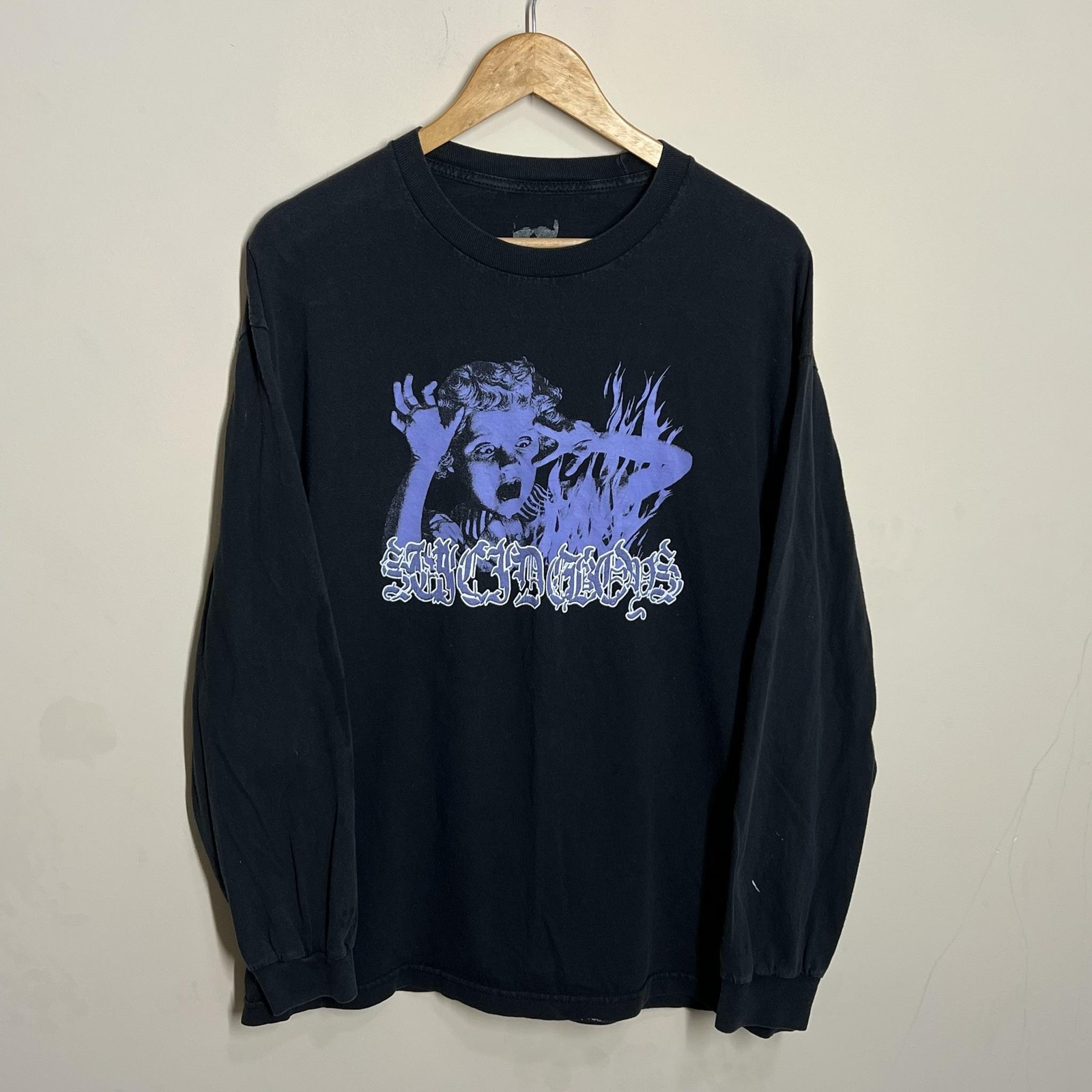 G59 Suicideboys Long Sleeve Shirt Mens XL Black Horror Graphic Rap Tee T-Shirt