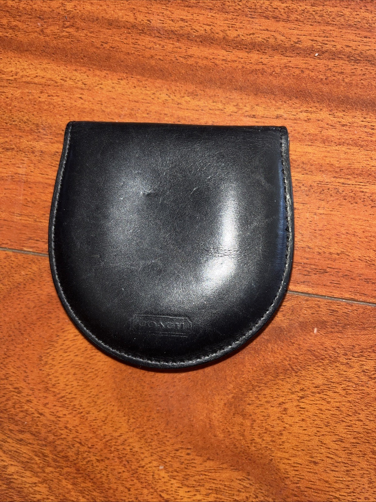 Vintage 1990’s Coach International Coin Case Black 4849 3 1/4 X 3 1/8 READ