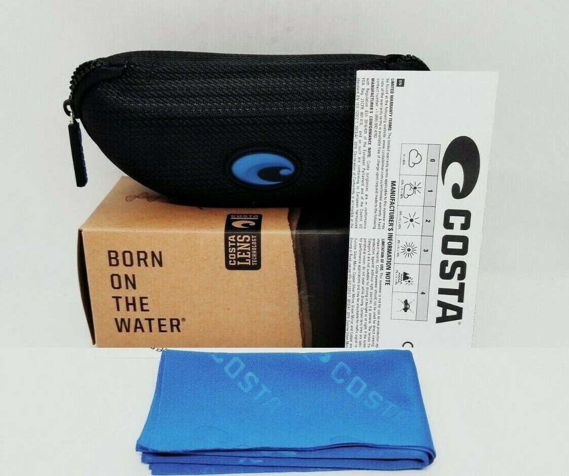COSTA DEL MAR tiger shark/gray MAINSAIL polarized 580P sunglasses NEW IN BOX!