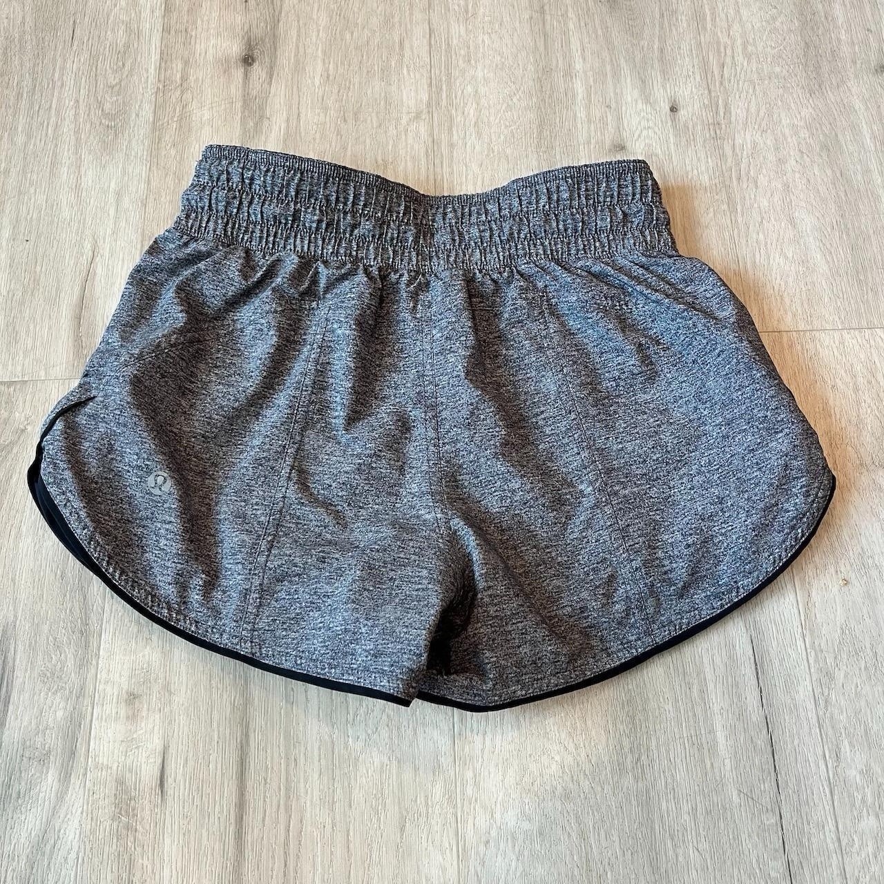 Lululemon Choose a Side Reversible Shorts Black/ Heather Grey Womens Size 2
