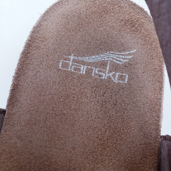 Dansko Reece Brown Leather Sandal Thong Toe Slingback Women’s Size EU 41 US 11