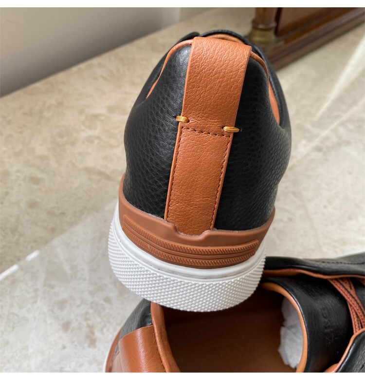 Men’s leather breathable sneakers Size 39-46