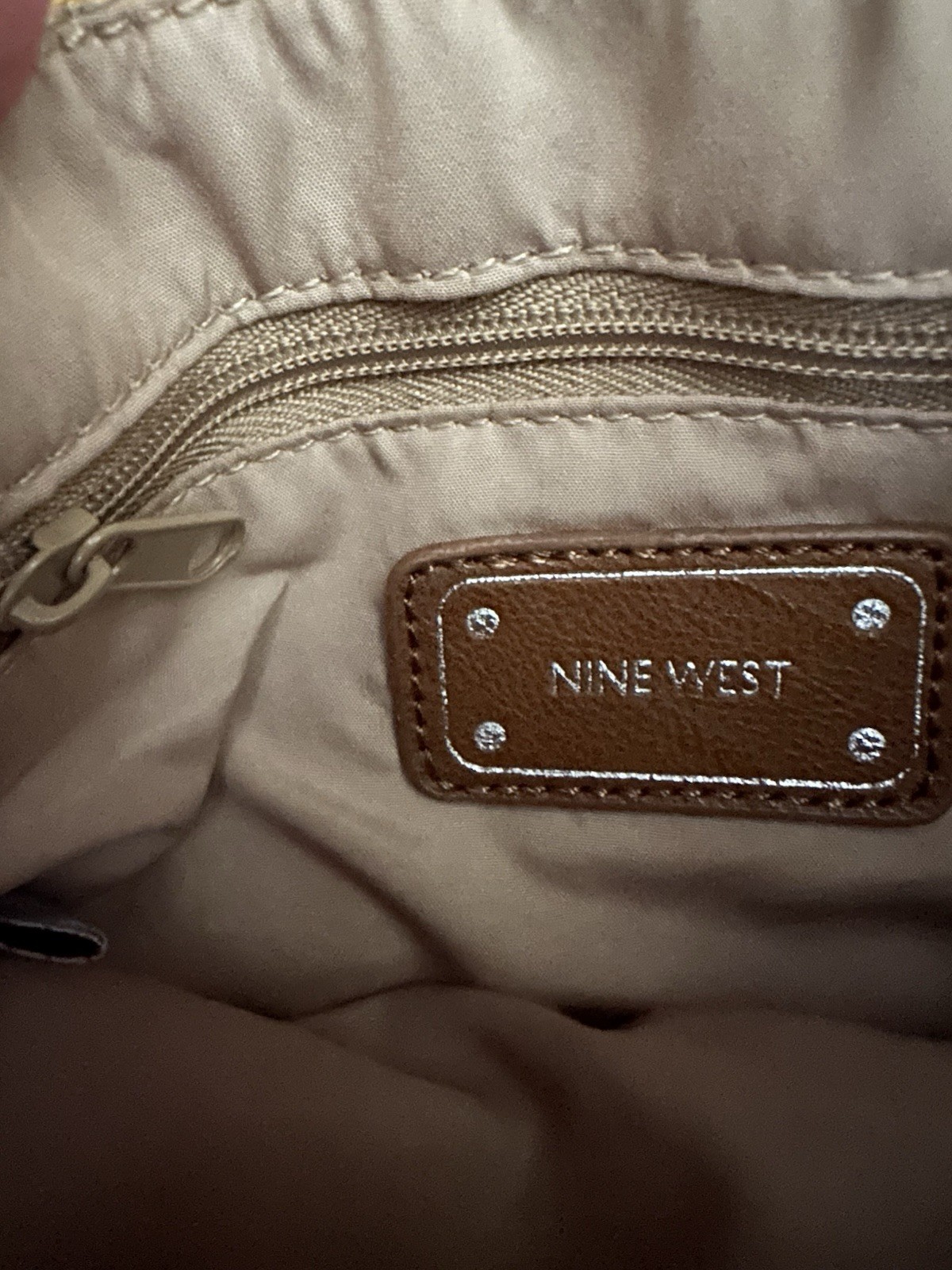 Nine West Multi-Zippered Mustard Yellow Crossbody Adjustable Bag Purse *Spring*