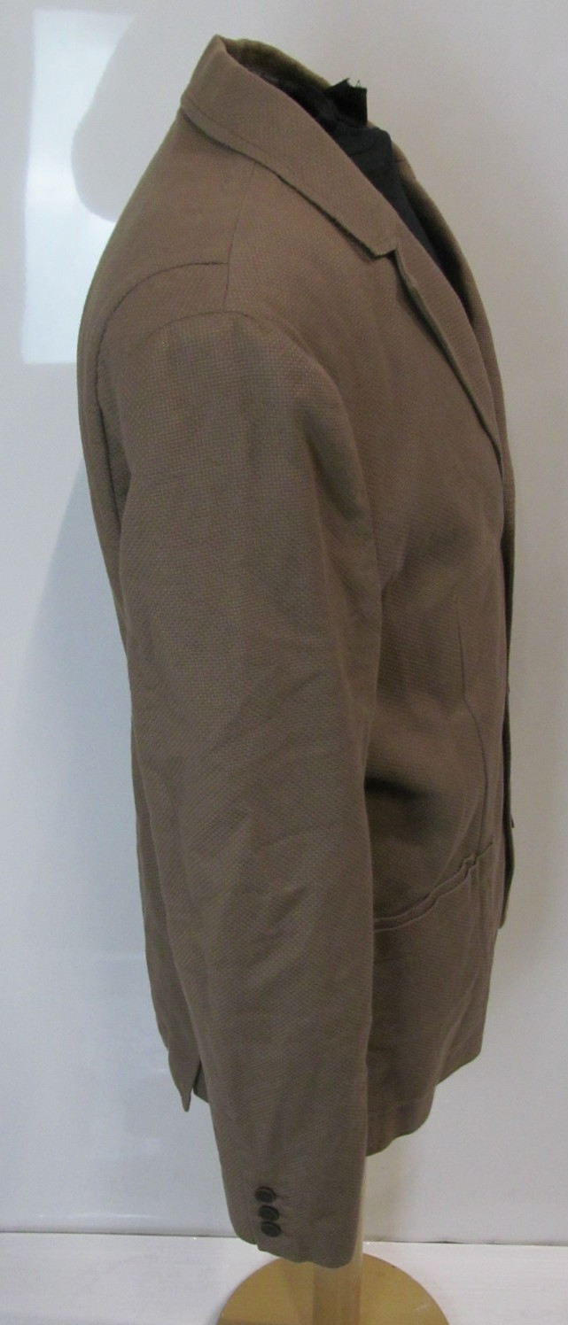 Timberland Men’s Button-up Blazer Dark-Beige Jacket With Pockets UK Size Large